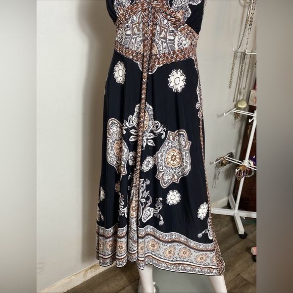 INC International Concepts Printed Maxi Dress size M - Picture 3 of 9